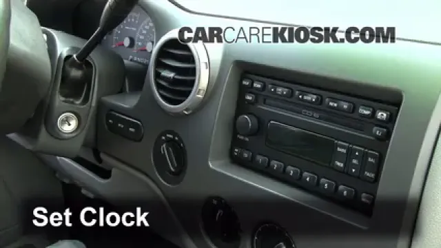 2004 Ford Expedition XLT 5.4L V8 Reloj Fijar hora de reloj